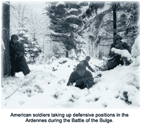 American soldiers in the Ardennes